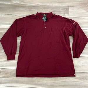 Long Sleeve Polo with Foxboro Staff Logo